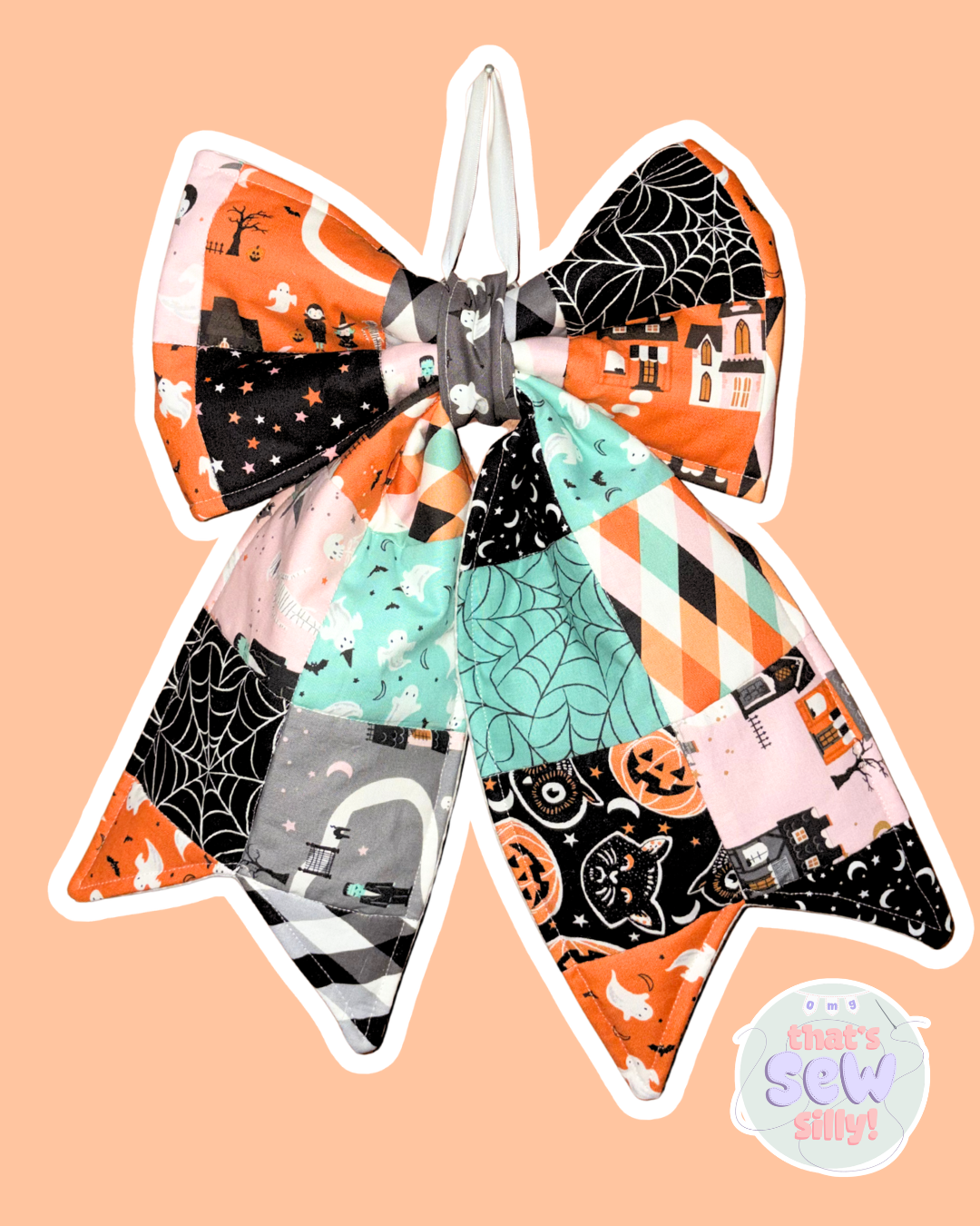 halloween quilted door bow