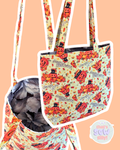 quilted halloween cat tote
